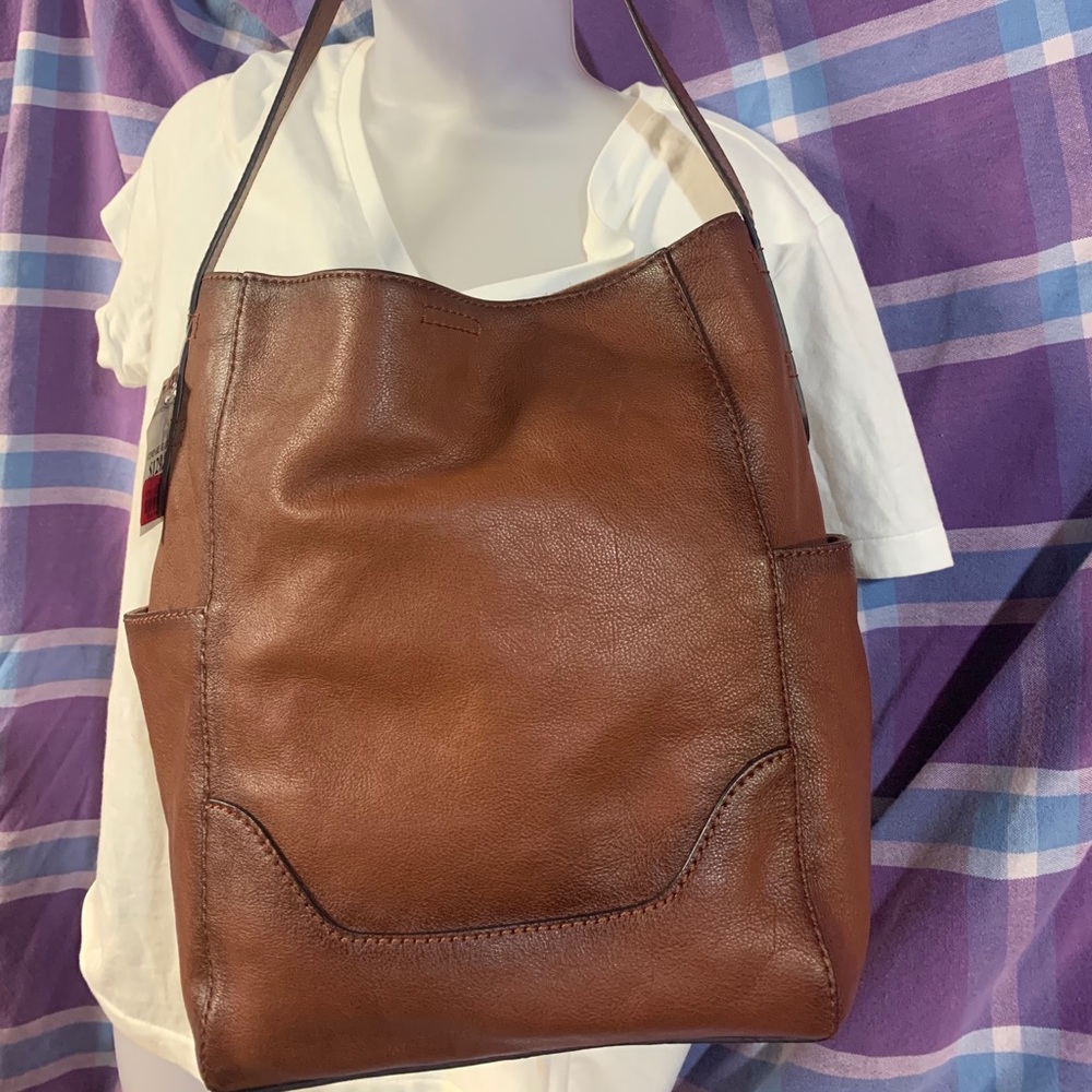 Frye leather bucket bag